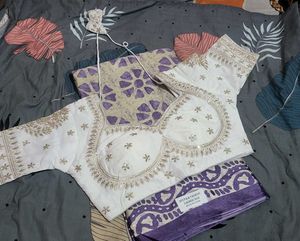 Saree with readymade Blouse