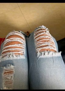 Women Flared High Rise Dark Blue Jeans