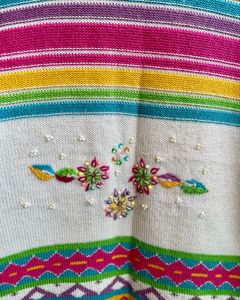 Colorful Striped Knit Sweater