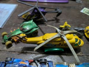 Toy Cars and Helicopters Lot Hotwheeels/ Matchbox
