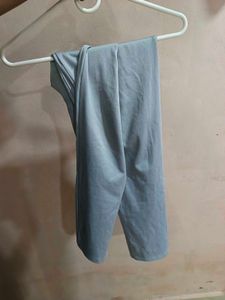 Title: Stylish Light Gray Slim-Fit Thrifted Trouse