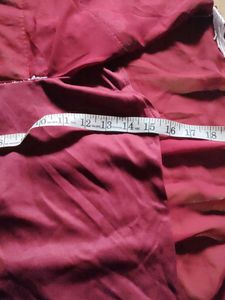 Burgundy Fringe Poncho....Kkk