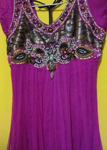 Magenta Pink Women&#39;s Anarkali