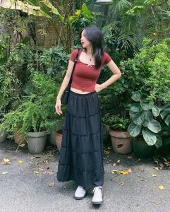 Long A-Line Skirt
