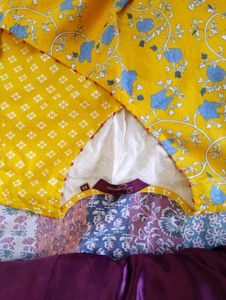 Yellow Angrakha From Sangaria