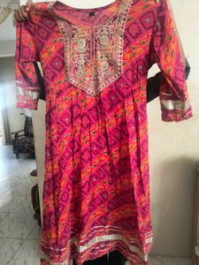 Pink Embroidered Kurta Set
