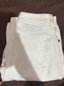 White Flared Denim Jeans