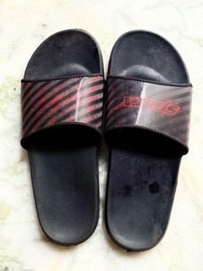 Sparx Black Flip Flops Slippers Size 8