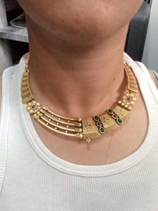 This is a necklace with earrings set.