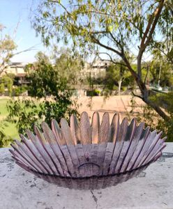 Premium Quality Glass Shell Shape Serving Big Bowl