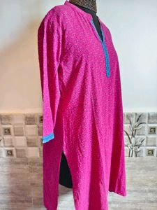 Pink Printed Kurta Size Large/ XL Siz