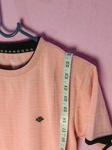 Peach Striped T-Shirt
