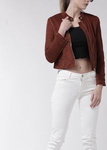 Madame Biker Jacket Brown Women Suede