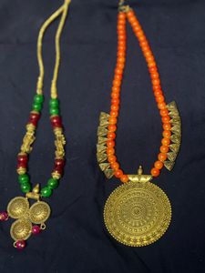 Tribal Oxidized Necklaces – Set of 2