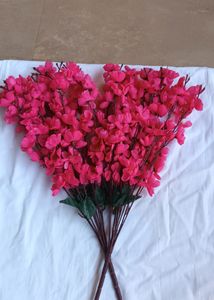 Artificial Dark Pink Blossoms Combo