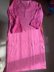NEW💞 FASHOR Pink Embroidered Kurti💞