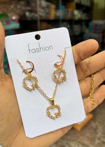 Stone Chain Pendant Jewellery Set | Women