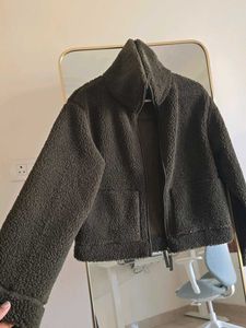 H&amp;M Teddy Jacket - Dark Olive