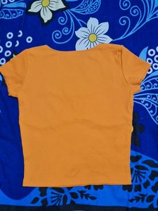 Square Neck Top (Orange)