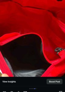 Aesthetic red bag