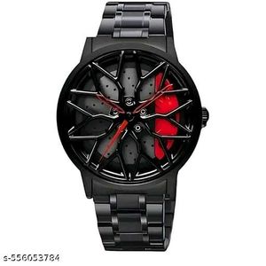 Black Wheel Design Watch