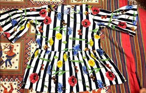 🌸Bold Floral Striped Peplum Top | Chic &amp; Fresh