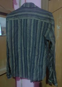 Cargo Striped Button Down Men Shirt