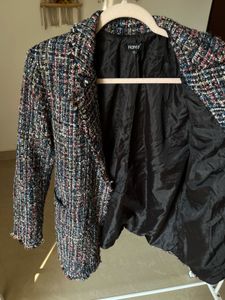 HANCY MULTICOLOURED TWEED OVERSIZED BLAZER