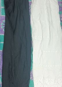 PLAZZO COMBO WHITE AND BLACK