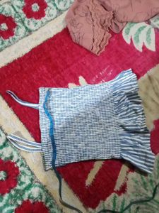 Striped Blue and White Top