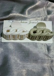 Chain Link Hair Claws - Set of 2