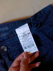 Mens Cargo Blue Pants
