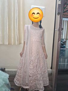 Girls Embroidered Anarkali Dress