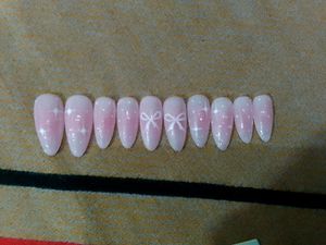 Pink Coquette Press On Nails