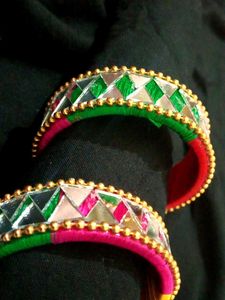 mirror work bangles