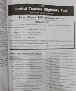 Ctet Paper 2 Previous Year Maths and Science
