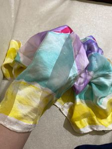 YSL Floral Scarf