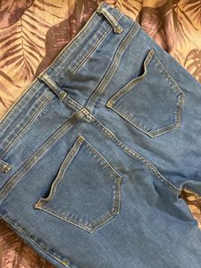High Waist Ancle Length Denim