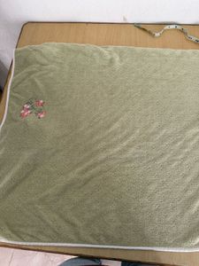 Vintage Coral Embroidered Towel