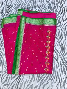 Beautiful Pink Colour Saree