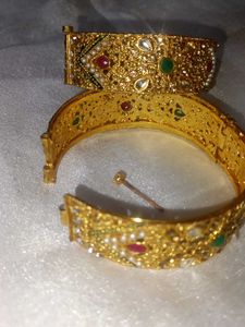 Gold-toned Bangles