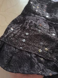 Girls Black Sequin Dress