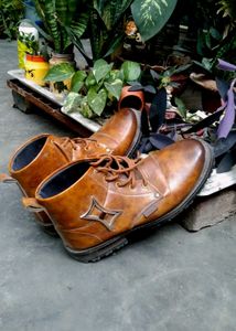 Stylish Brown Leather Boots