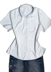 Button Down Fitted Top