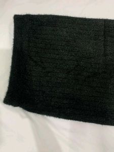 Black Fuzzy skirt
