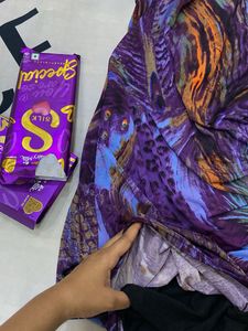 Peacock Print Mini Dress