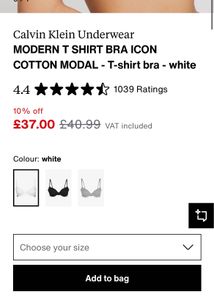 Calvin Klein Pushup Underwire Bra