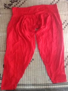 Punjabi White Red Kurta Set