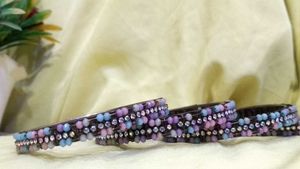 Colorful Beaded Bangle Set