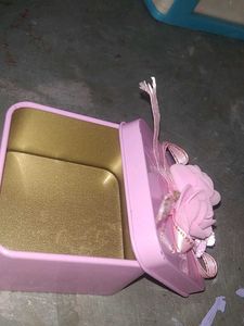 Pink Decorative Tin Box